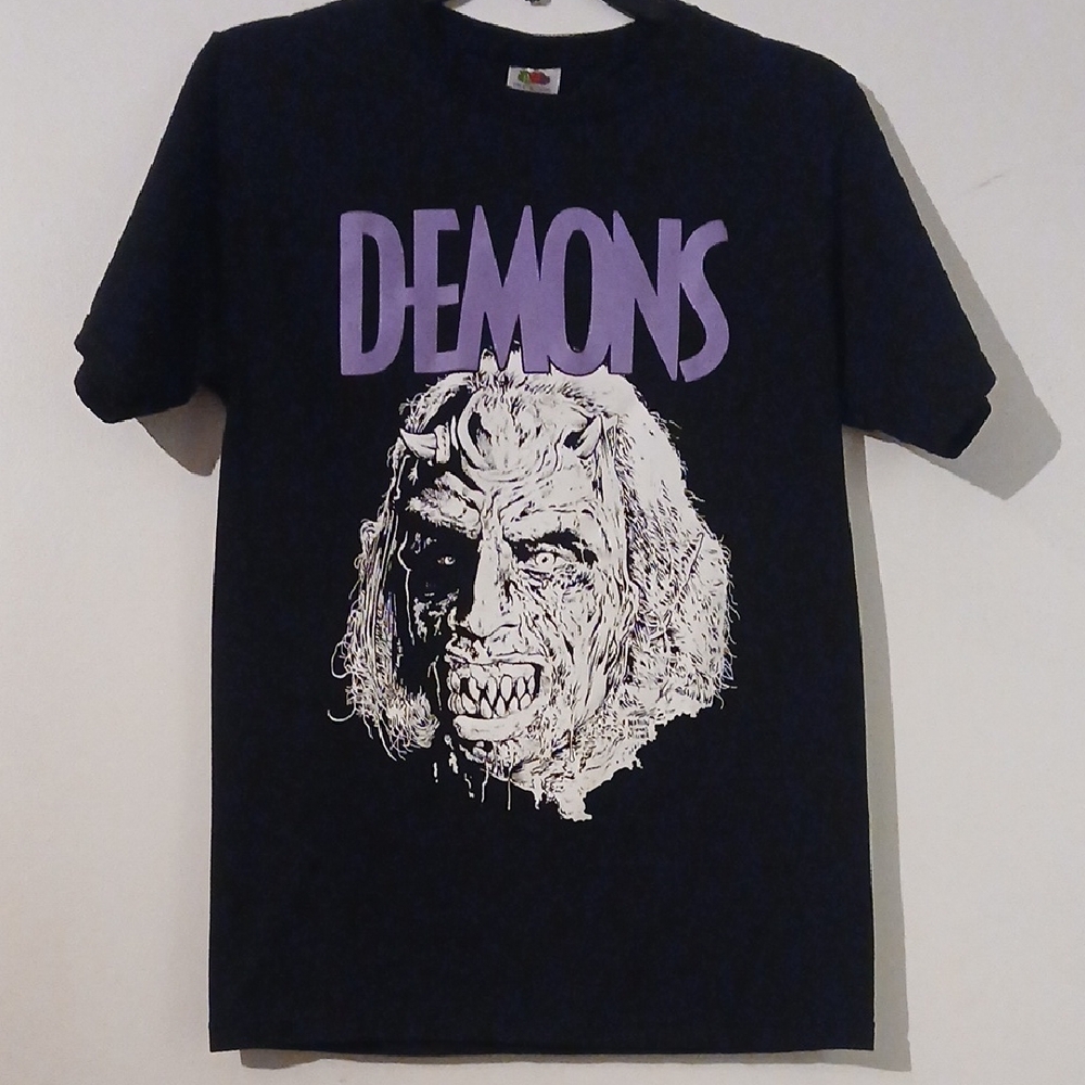 DEMONS Black Heavy Cotton T-Shirt